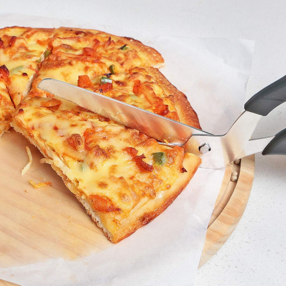 Pizza Scissors, Pizza Cutter with Ultra Sharp Detachable Blade and Ergonomic Sof