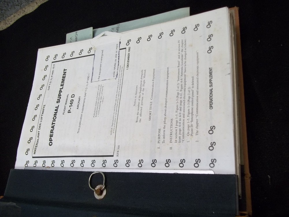 LUFTWAFFE FLIGHT MANUAL P-149-D