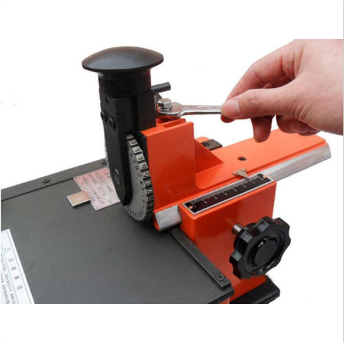 Semi-automatic sheet embosser metal stamping printer marking machine label 4mm