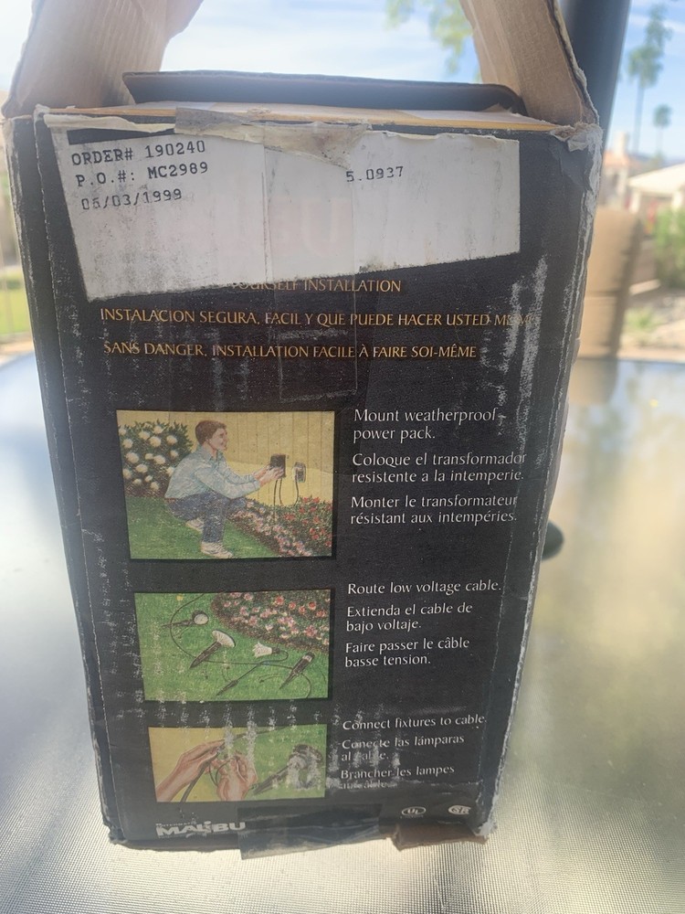 Intermatic ML121TW Outdoor Low Voltage Transformer & Timer With Instructions