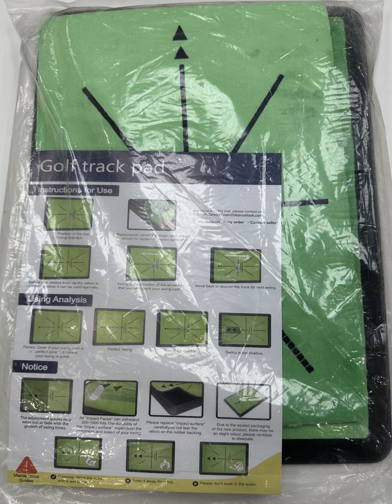 Golf Track Pad Path Feedback Golf Practice Mat for Swing Detection Batting