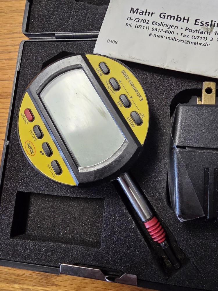 Mahr Inductive Dial Comparator Extramess 2000 Broken Charger READ