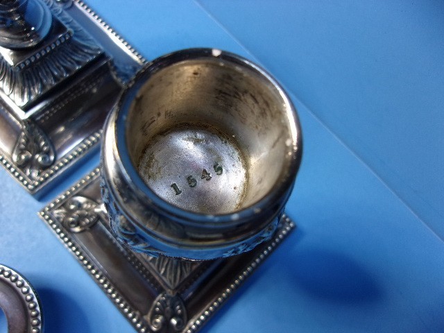 Antique Victorian Dwarf Urn Silverplate Candlesticks Richard Hodd & Son London