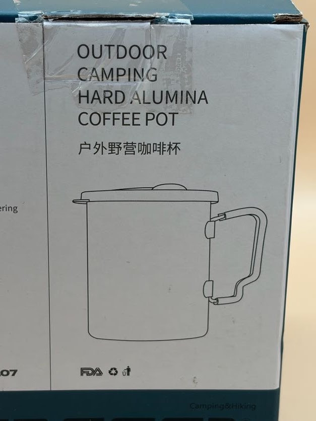 Widesea Outdoor Camping 750ml Hard Aluminum Coffee Pot - New Open Box