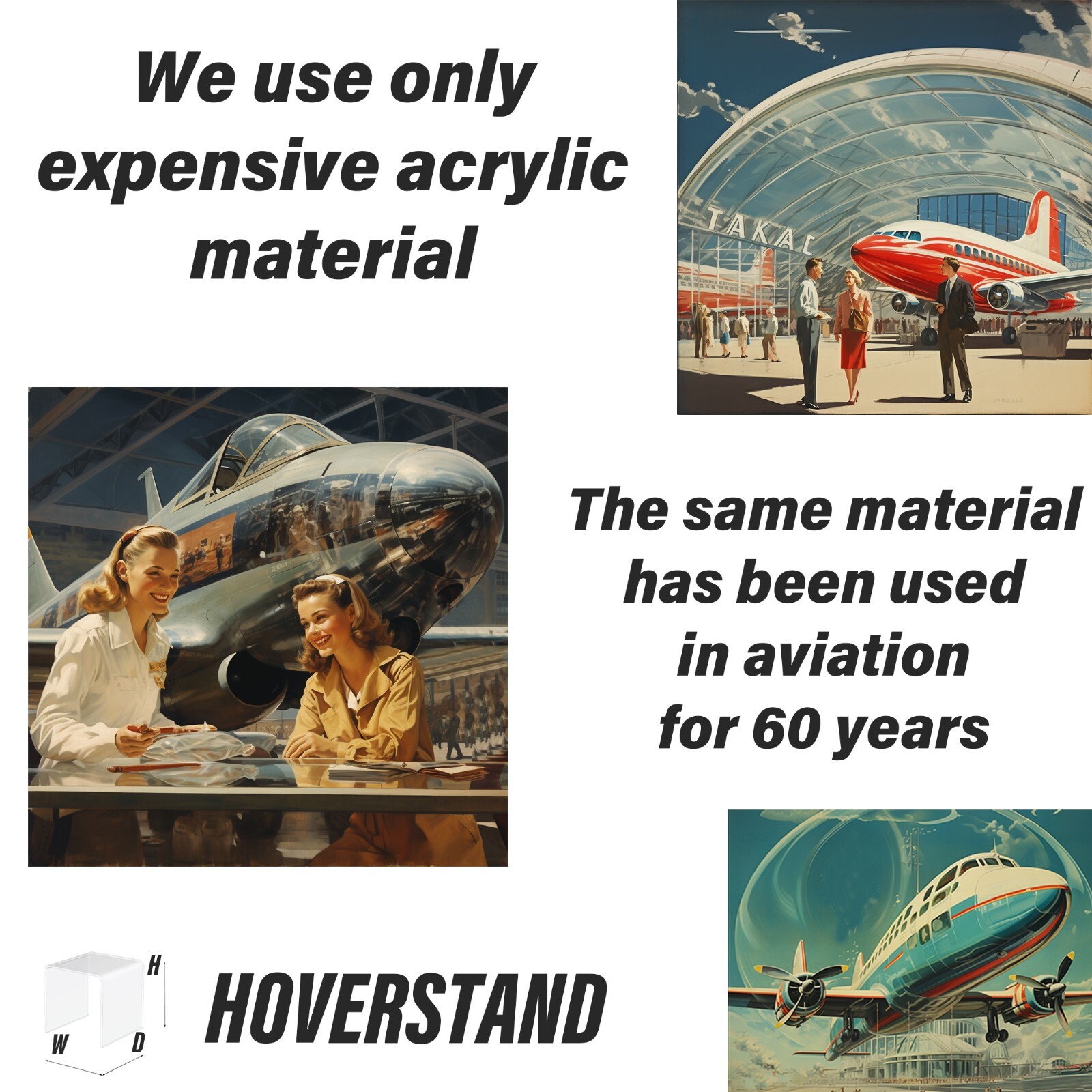 Acrylic Display Shelves Risers Plinths Stands for Collectables Items-Hoverstand