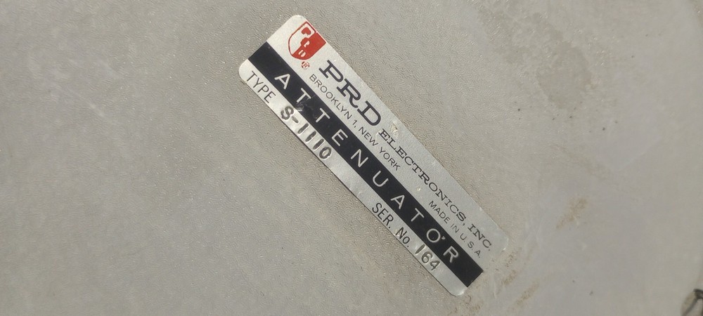 Nice Working PRD S-1110 Variable Attenuator 1.9 - 40 GHz 10 Watt max.