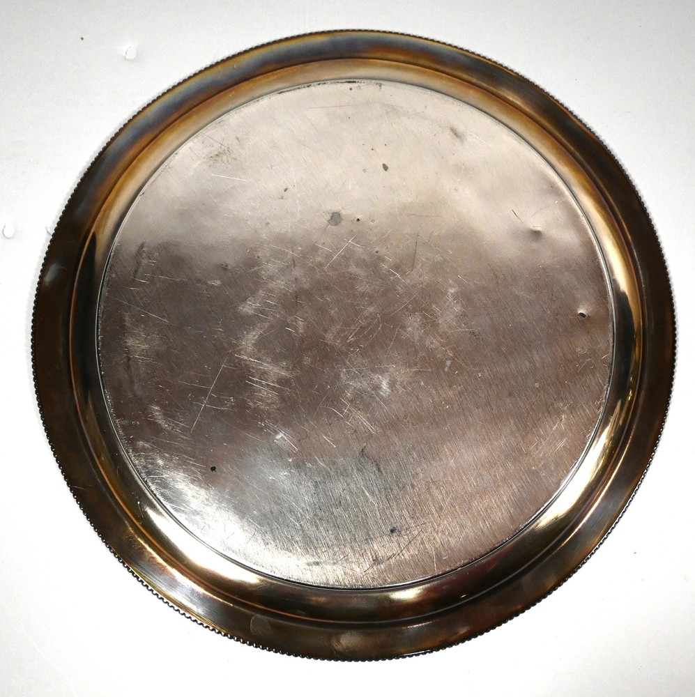 ANTIQUE QUEEN CITY SILVER 4-PC COFFEE TEA SERVICE SET Silverplate Fleur-de-lis