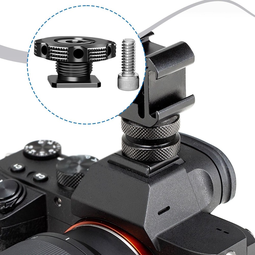 Camera Hot Shoe Mount Flash Shoe Mount Compact Multifunctional Effortless
