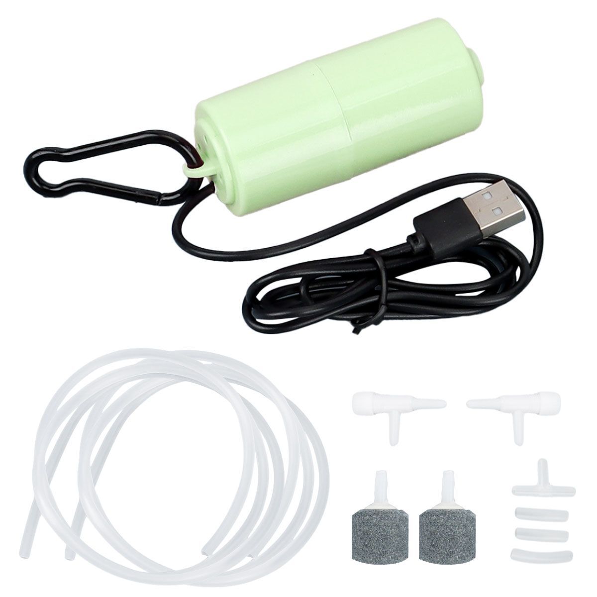 2 in 1 USB Silent Mini Air Pump Aquarium Fish Tank Pump Hydroponic Oxygen Pump