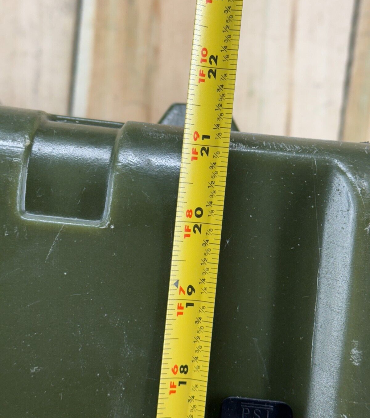 PSI Footlocker Green Case 32"X20.5"X21.5" Military (Hardigg) Waterproof