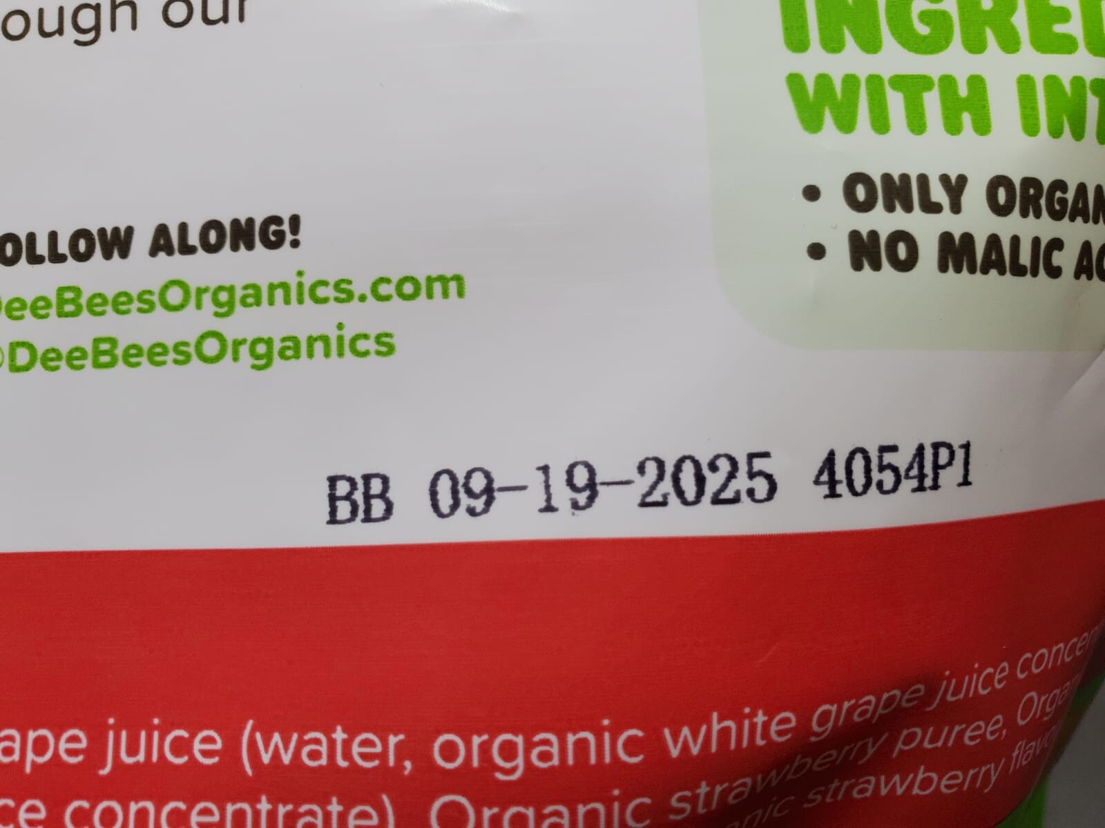 Deebee’s Organics Super Fruit Organic Freezie Pops Assorted Flavors, 35 Pops!