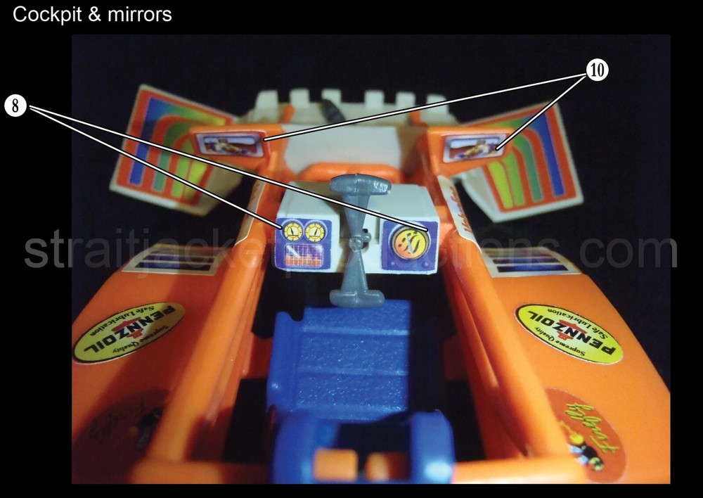 MASK M.A.S.K. Firefly Ultimate Upgrade Sticker Label Decal Kit