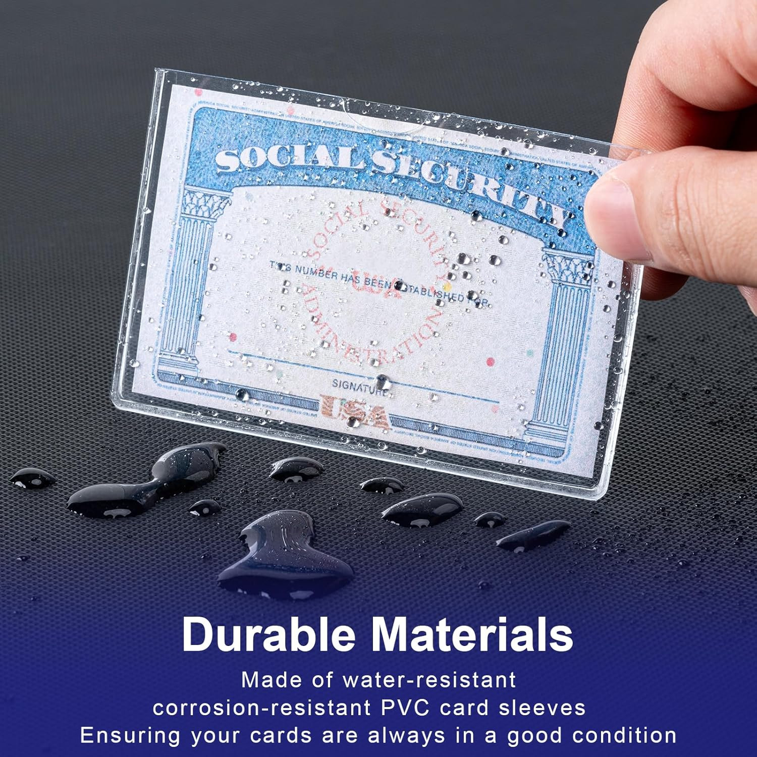 10 Pack Social Security Card Protector Medicare New Credit Card Holder,24 Mil So