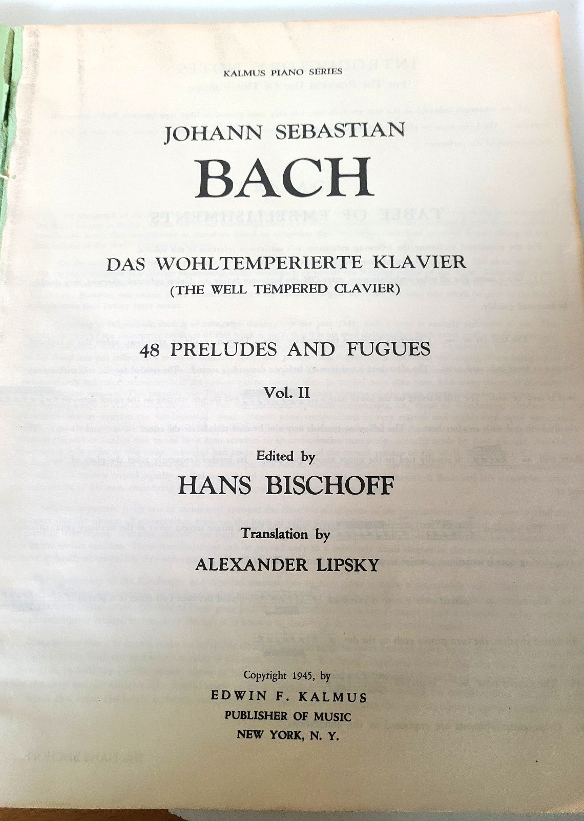 Sheet Music by Composer : Bach