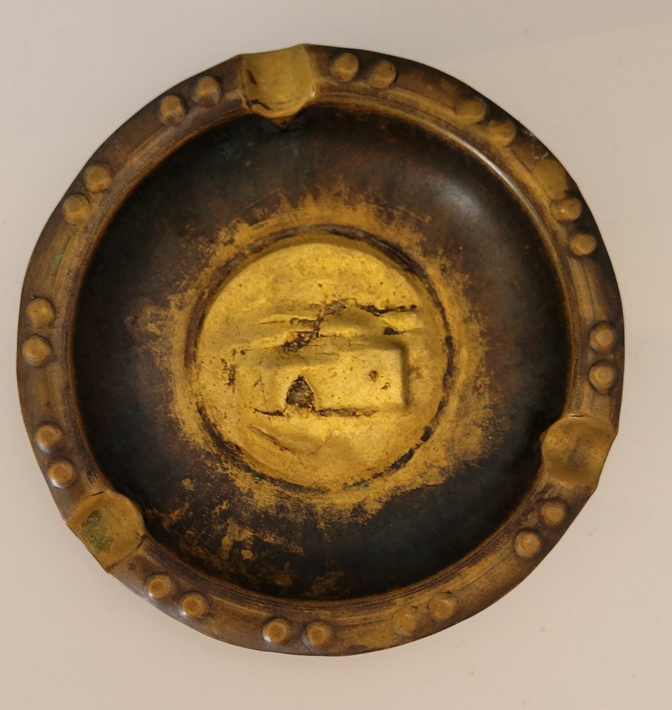 2 Metal Ashtrays Small