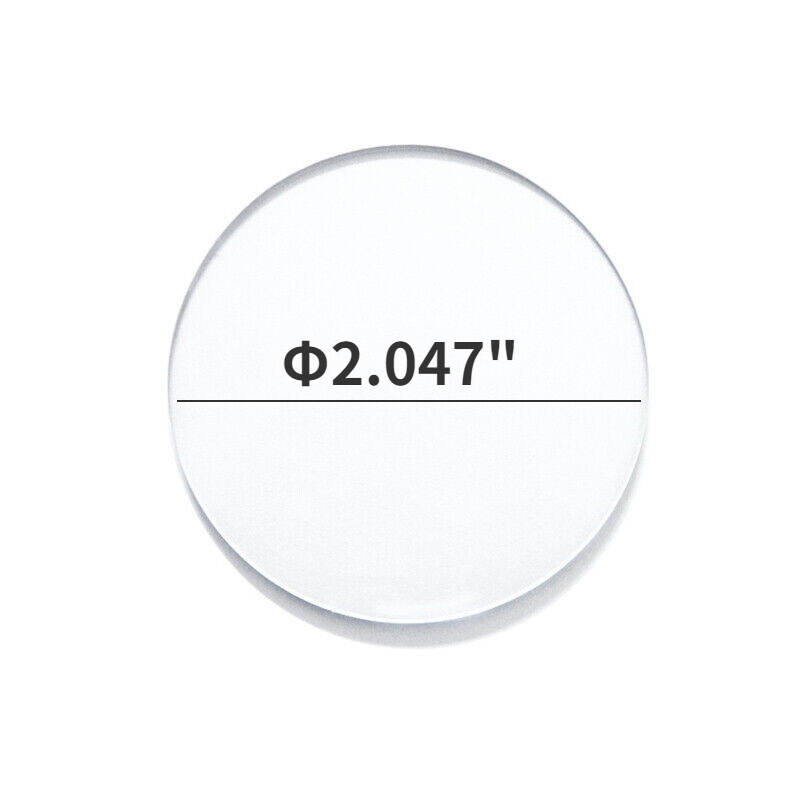 Replacement Transparent Flat Cover for Dial Caliper Indicator 2.047" Diameter