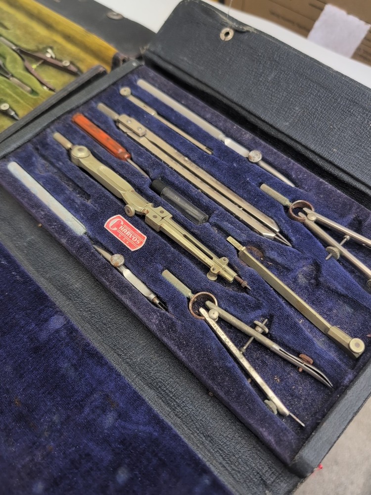 vintage Charvos drafting tools