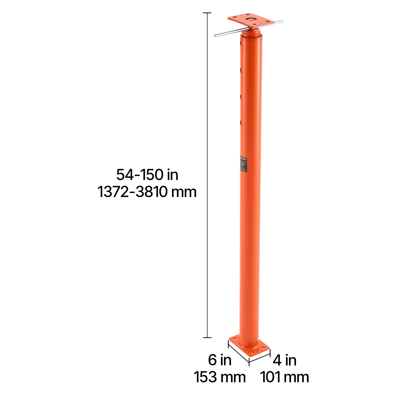 Uimoso Adjustable Floor Jack Posts for Leveling, 2PCS, Height Range 54-150 in