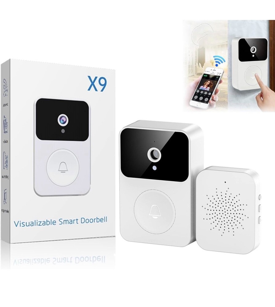 X9 - Visualizable Smart Doorbell - White Camera