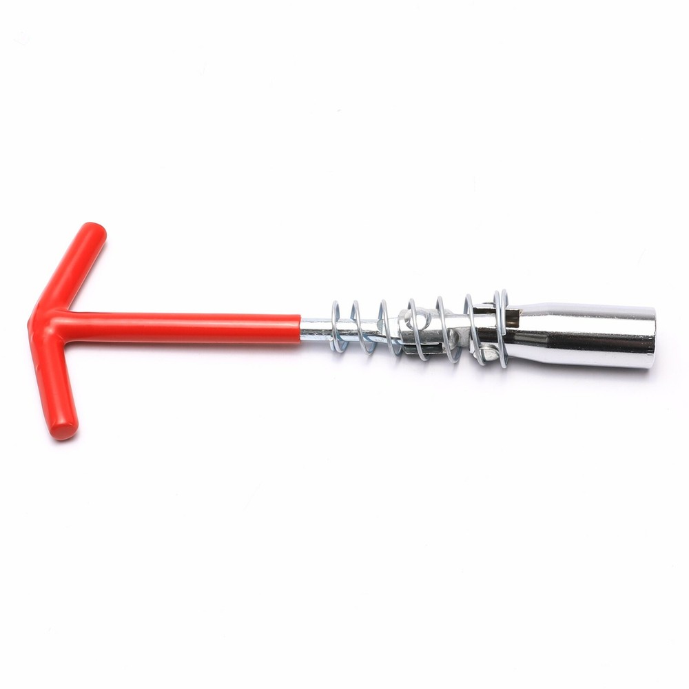 16mm Ignition Spark Plug Removal Tool T-Handle Flexible Spanner Socket Wrench