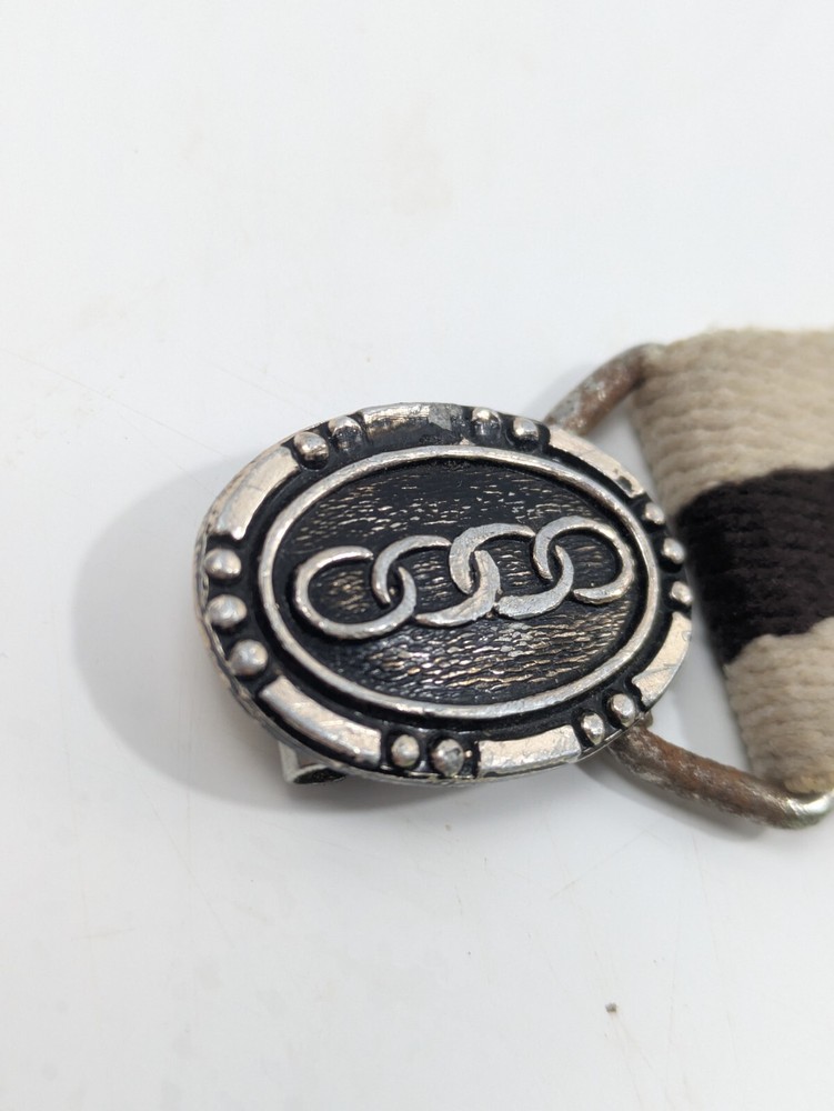 Vintage Original WW2 Era German Audi Branded Belt, Elastic 29" Long, Auto Union