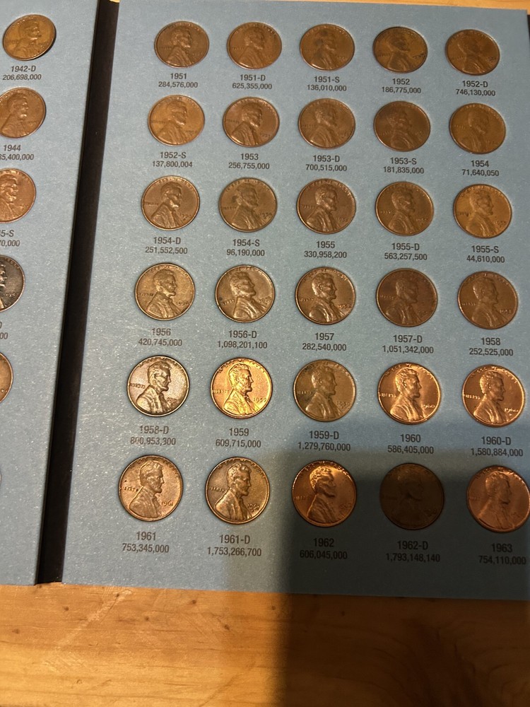 1941-2025 COMPLETE FOLDERS MISSING 2019 W COIN