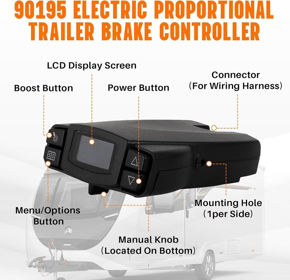 For Tekonsha P3 Prodigy 90195 Electric Trailer Brake Control Module Controller