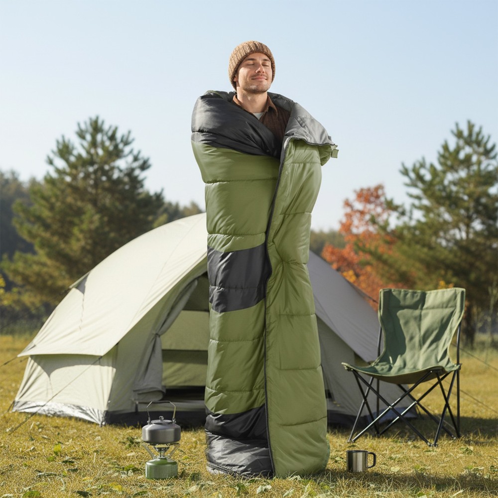 Rectangular Heated Sleeping Bag, Lightweight Sleeping Bag