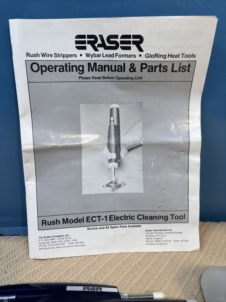 Eraser ECT 1 Electric Cleaning Tool Rush Wire Stripper