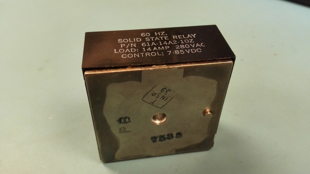 61A-14A2-10Z TELEDYNE RELAY SOLID STATE 14A, 280 VAC CONTROL 7-85VDC