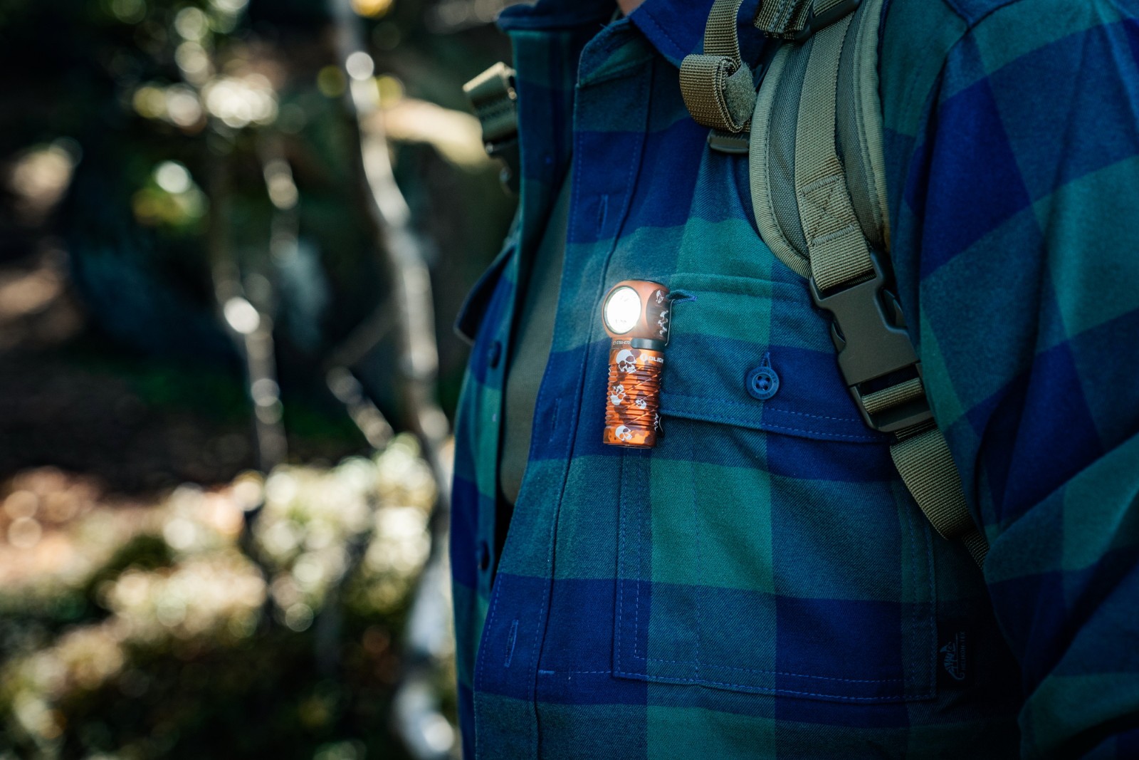 Olight Perun 3 Mini Ghost Blaze CW Headlamp/Flashlight, Red/White Light, 1250 L