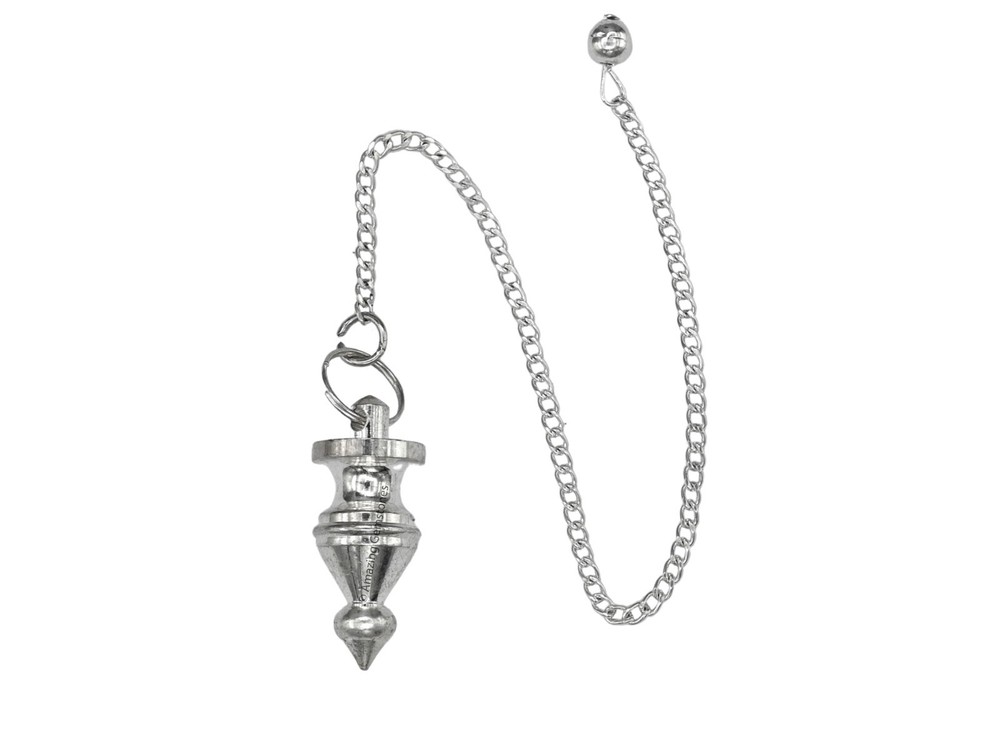 Silver Tear Drop with Ring Plate Steel Copper Pendulum for Divination