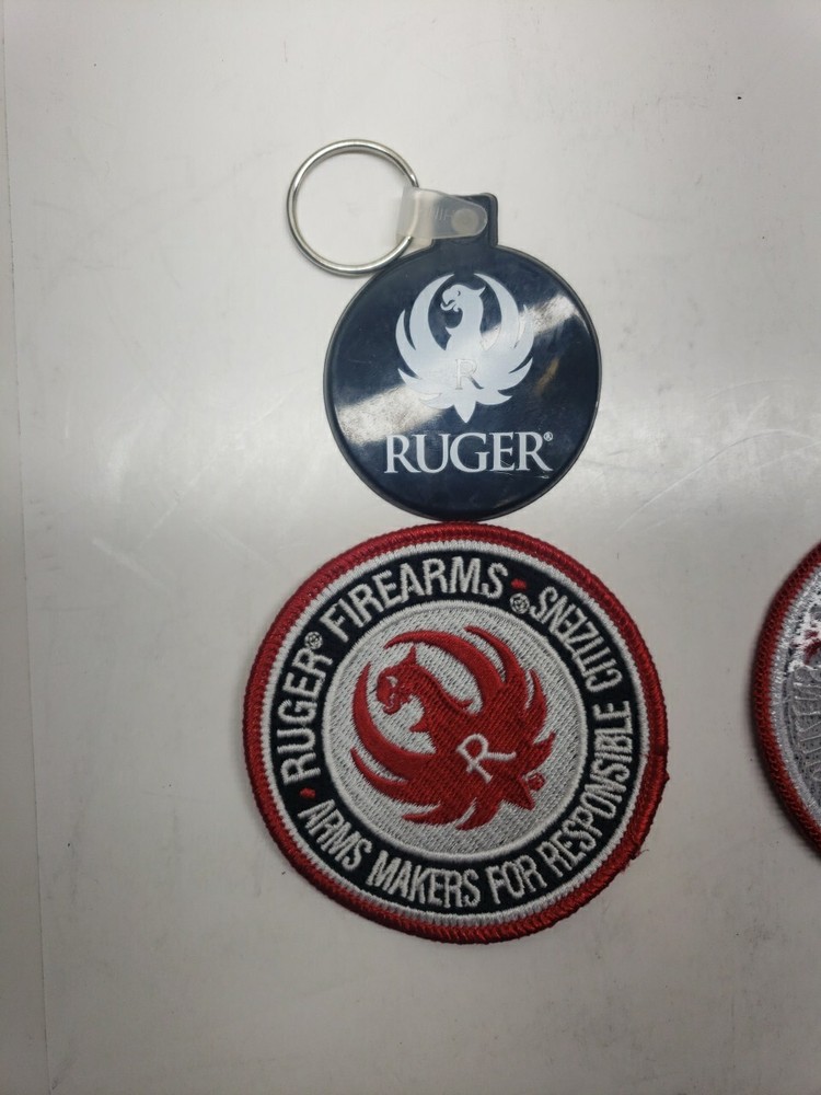 Ruger Firearms Patch 2ct & Ruger Keychain 2ct