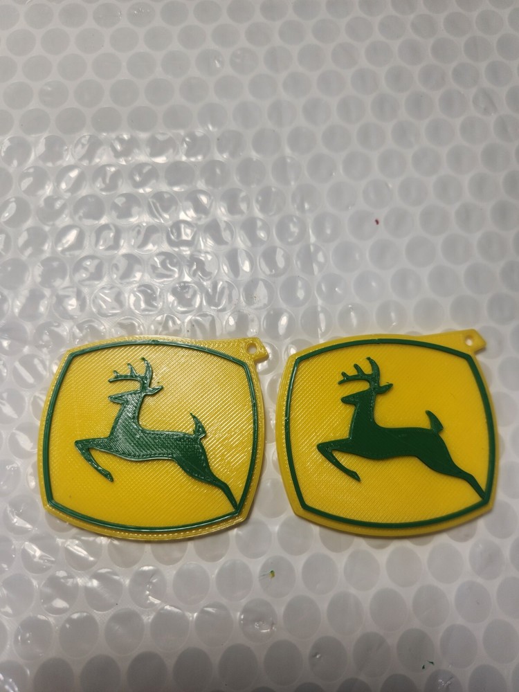 John Deere Custom 3d Printed  Key Chain's