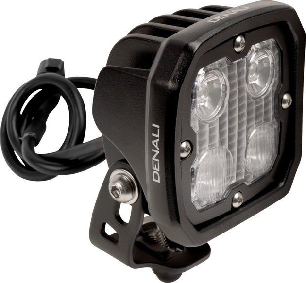 Denali Electronics D4 LED Light Pod With DataDim 3.9" Black White