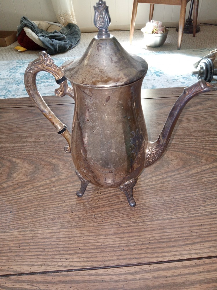 vintage silver plated teapot