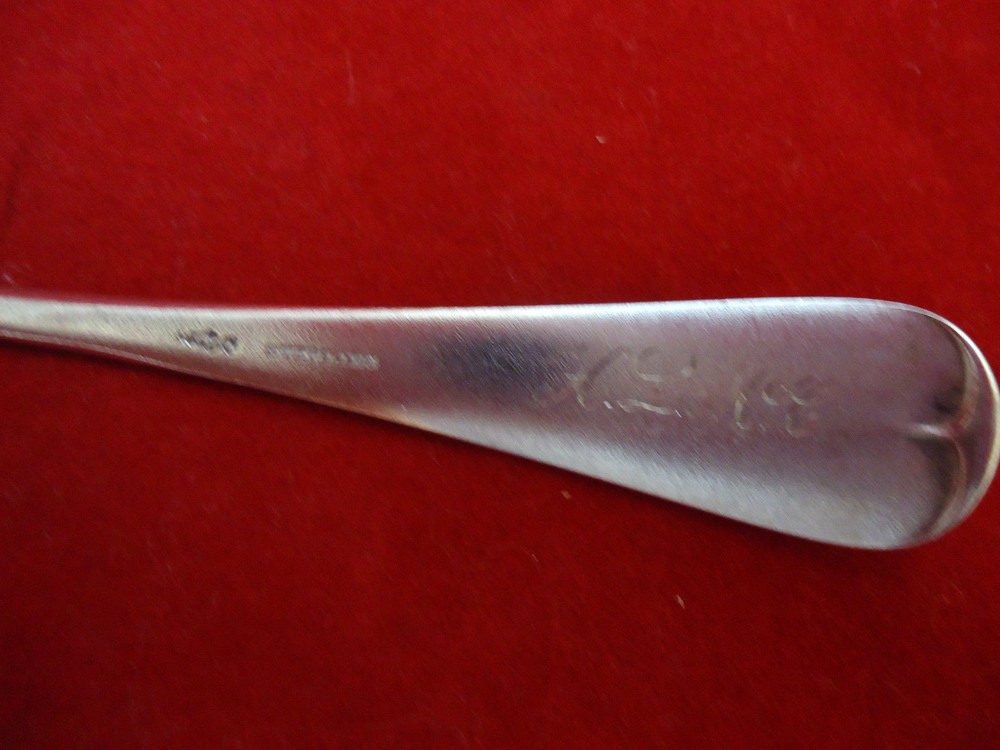 3 Sterling Silver Brite Cut Spoons (#2186