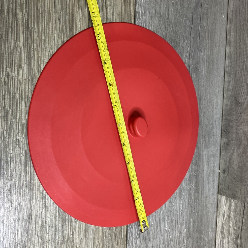 10" Red Silicone Bakeware Lid