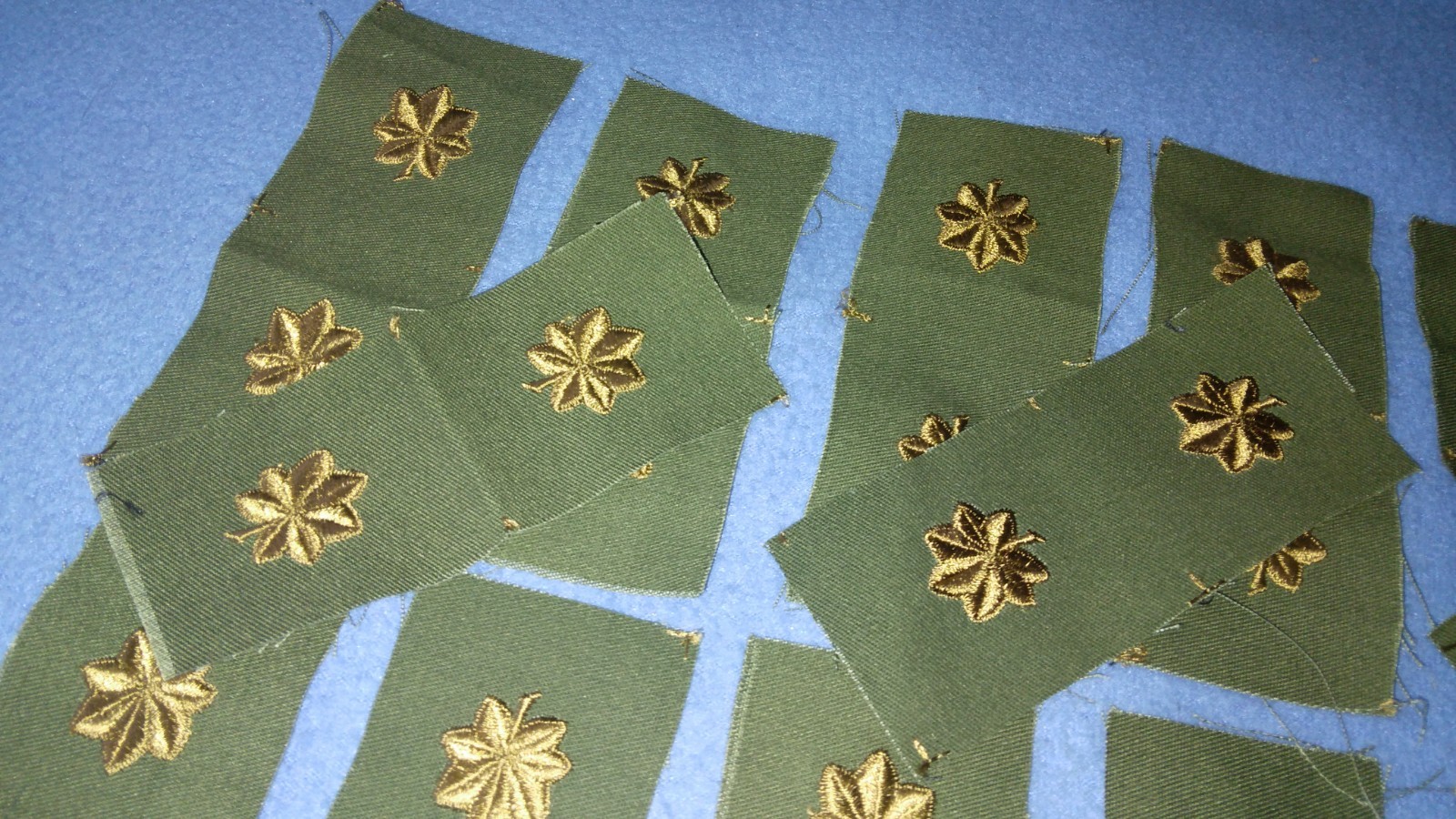 LOT OF 20 PAIRS - U.S. ARMY SUBDUED MAJOR Badge Sew-On PATCHES - NEW