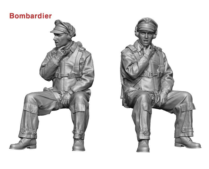 Legend 4816 1/48 B-17 Crew Set (8 Figures)
