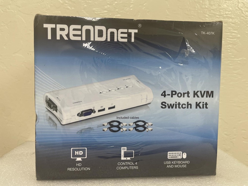 TRENDNET TK-407K 4-PORT KVM SWITCH KIT
