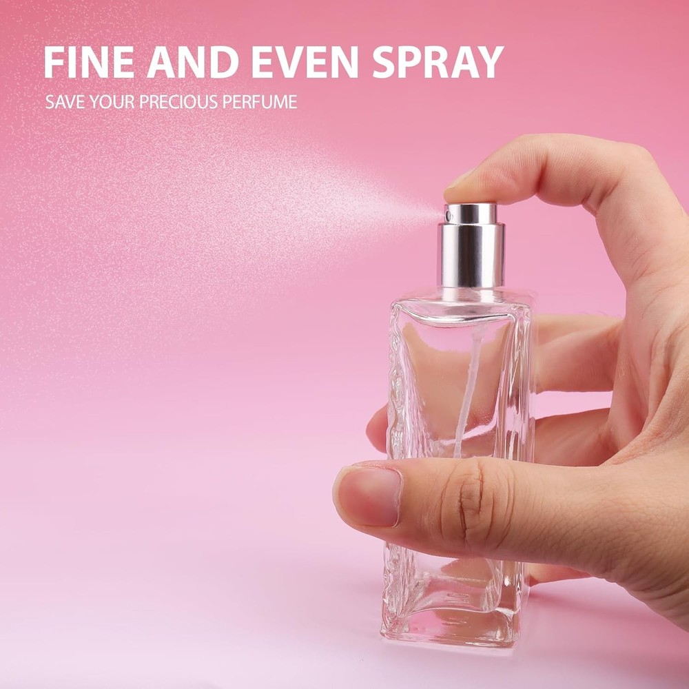 100ml/3.4oz Refillable Glass Perfume Bottles Atomizer Spray Pump Empty Cologne