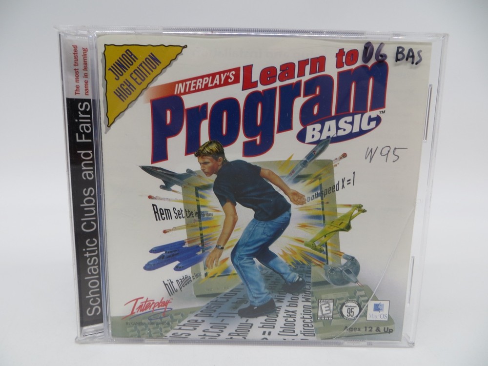 Interplay's Learn to Program BASIC (CD-ROM, 1998) For Windows 95/98 / MAC