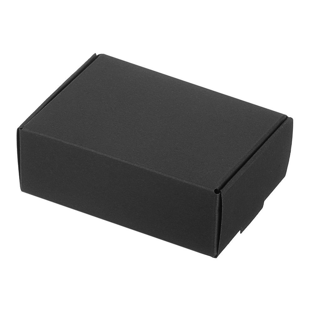 3.3x2.4x1.2" Paper Soap Box, 20 Pack Soap Boxes Rectangle, Black