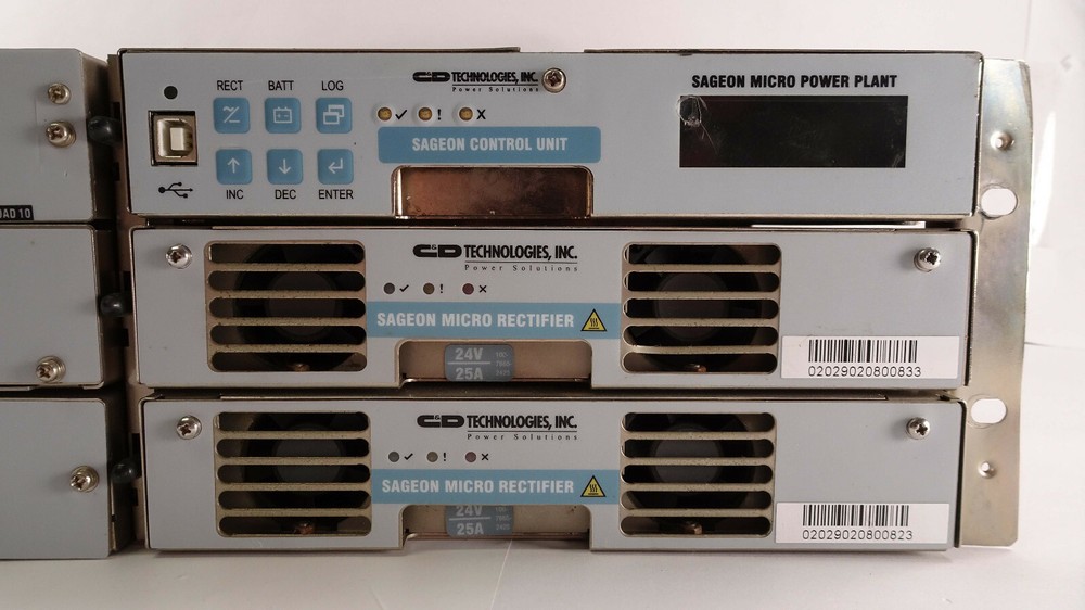 C&D Technologies SMIX24 Amp DC Power System w/6 Sageon Micro Modules
