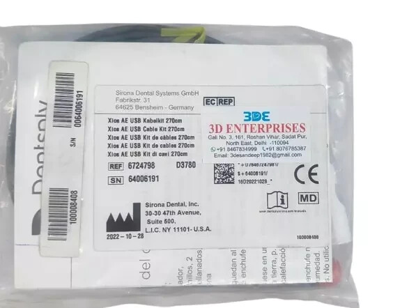Dentsply Sirona XIOS Replacement Cable Kit Gray Cord 9 Ft Fits