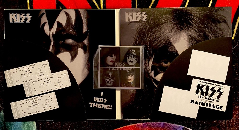 KISS I Was There Exclusive Sealed 8mm DVD LA Forum 1977 4LP TEST PRESS #18/25