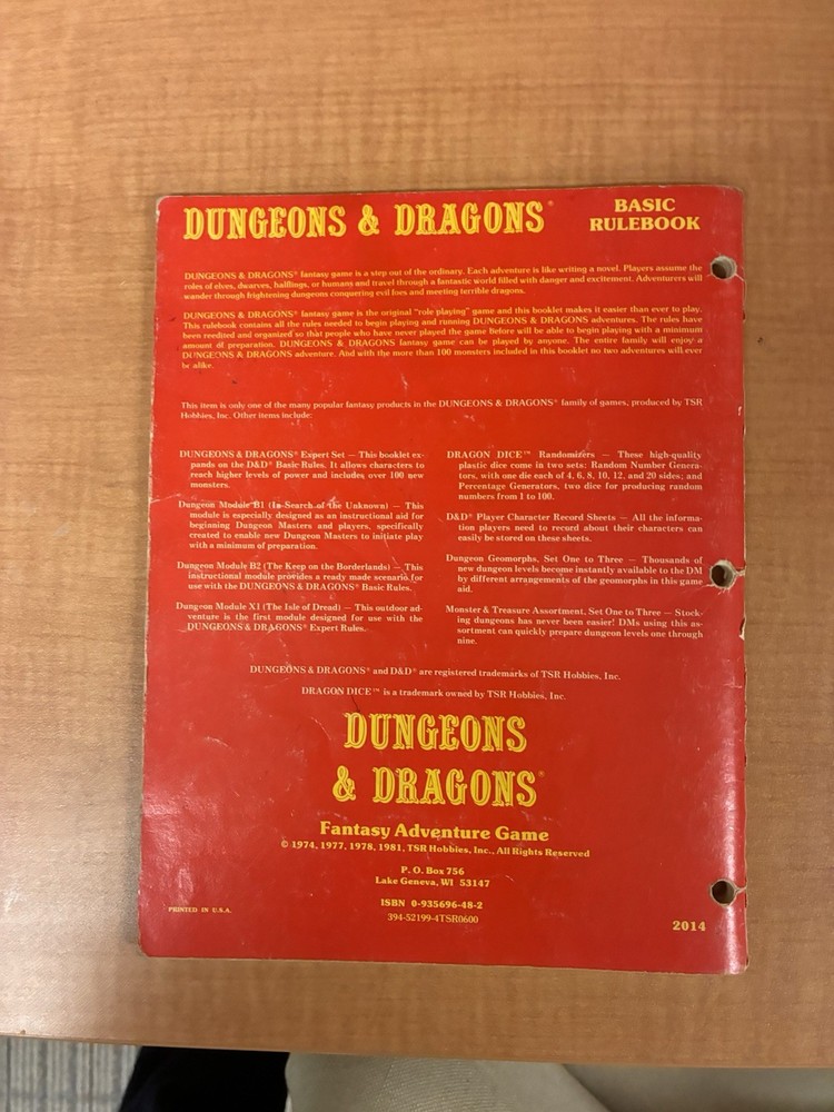 D&D Basic Rulebook 1
