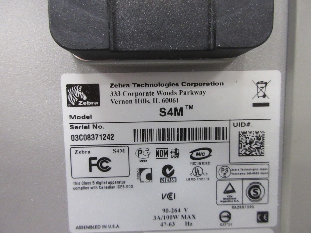 ZEBRA STRIPE S4M Printer