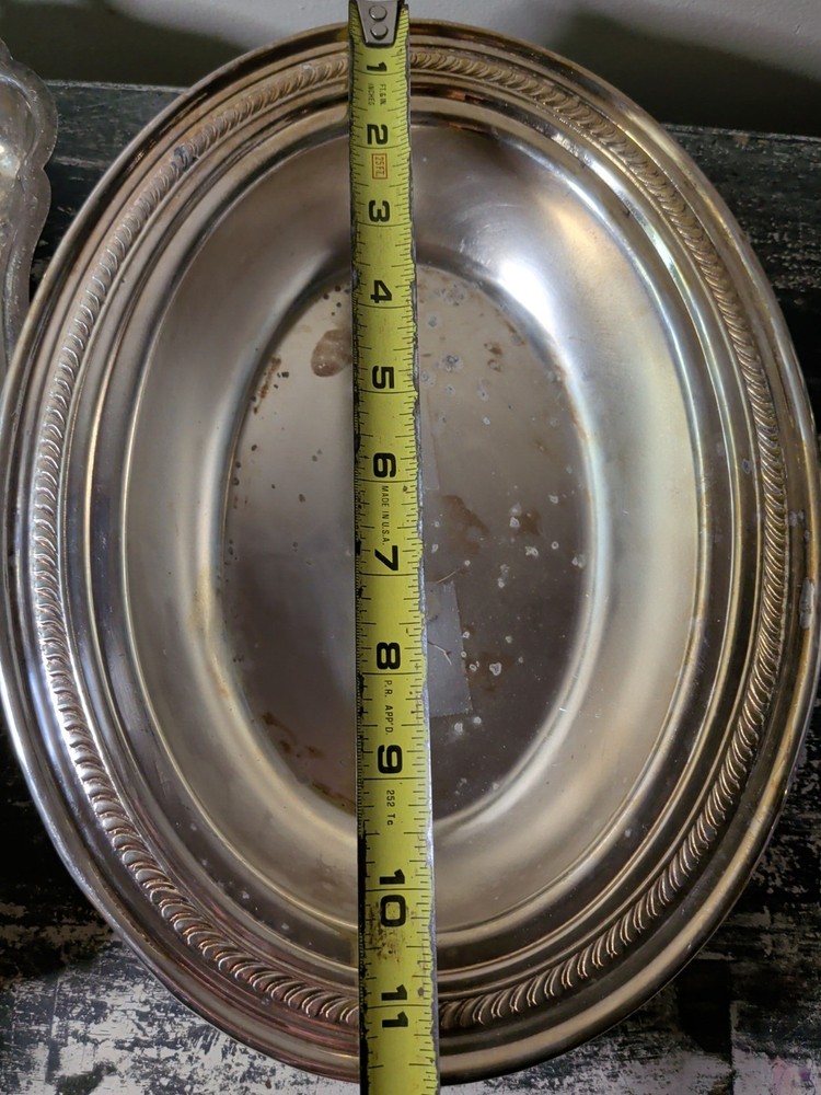 Vintage Silverplate Oval Shape Trays